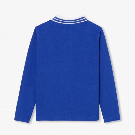 Boy cotton piqué polo shirt