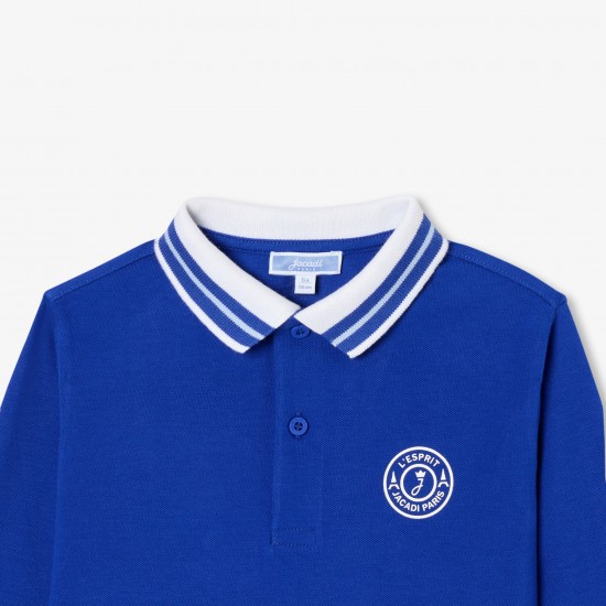 Boy cotton piqué polo shirt