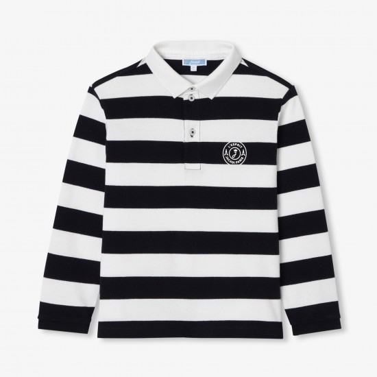 Child cotton piqué rugby polo shirt