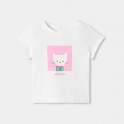 Baby girl short-sleeved jersey T-shirt