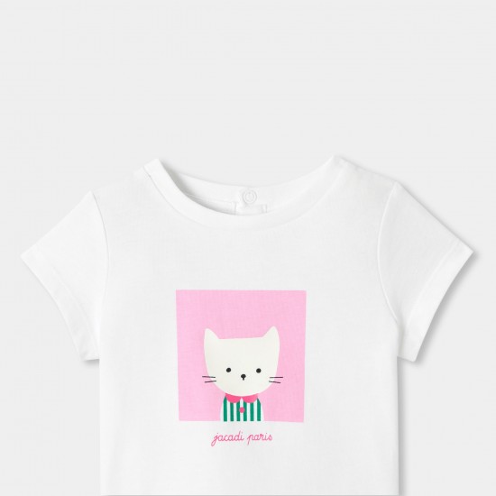 Baby girl short-sleeved jersey T-shirt