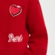 Girl wool blend Varsity cardigan