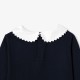 Girl long-sleeved t-shirt with collar