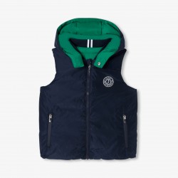 Boy reversible sleeveless paded jacket