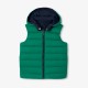 Boy reversible sleeveless paded jacket
