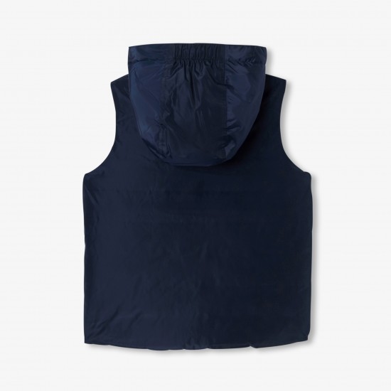 Boy reversible sleeveless paded jacket