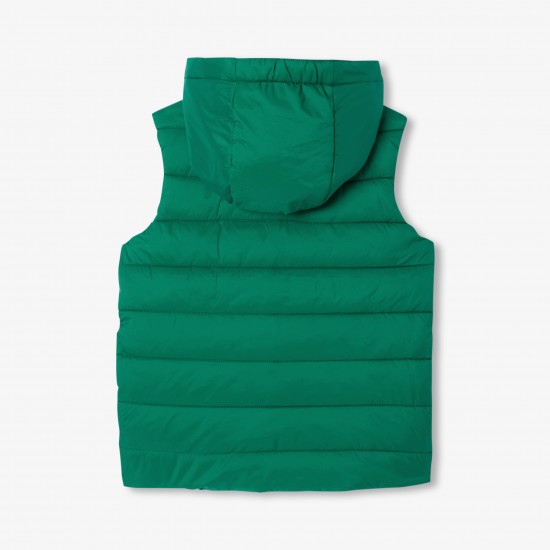 Boy reversible sleeveless paded jacket
