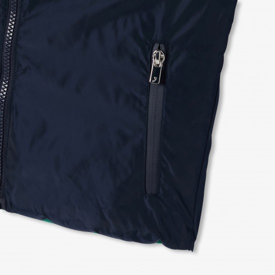 Boy reversible sleeveless paded jacket