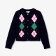 Girl argyle pattern cardigan