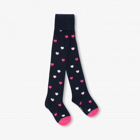 Girl intarsia heart tights