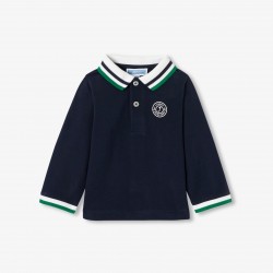 Baby boy long-sleeved polo shirt