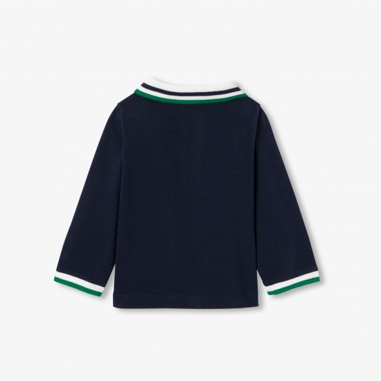 Baby boy long-sleeved polo shirt