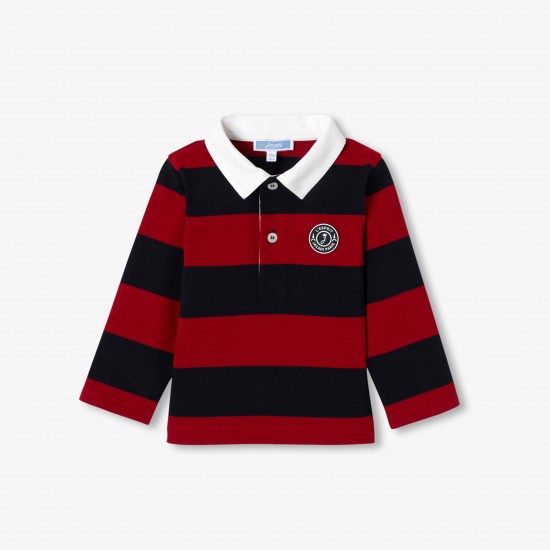 Baby boy long-sleeved polo shirt 