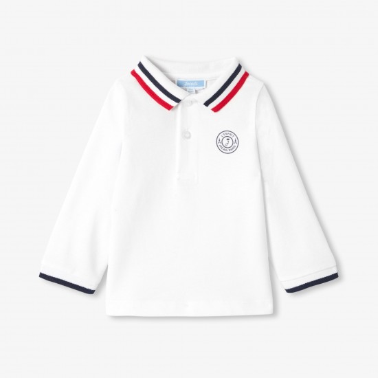 Baby boy long-sleeved polo shirt
