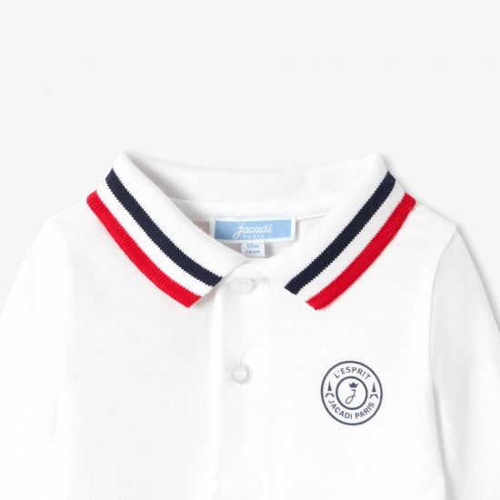 Baby boy long-sleeved polo shirt