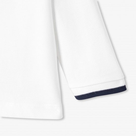 Baby boy long-sleeved polo shirt