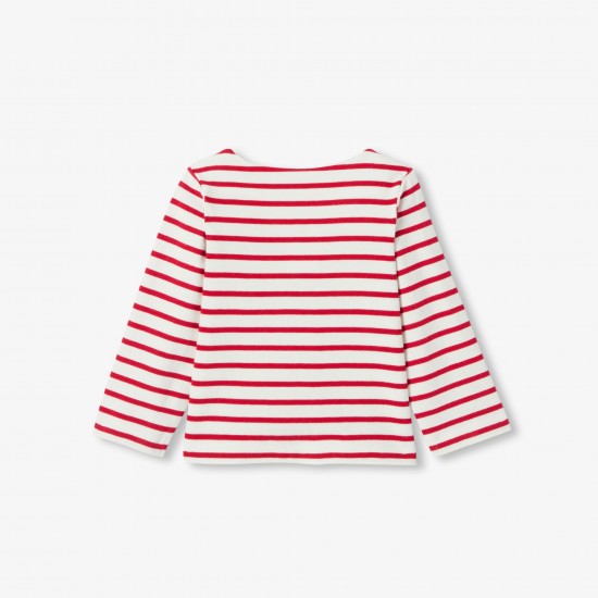 Baby girl lightweight fleece sailor top