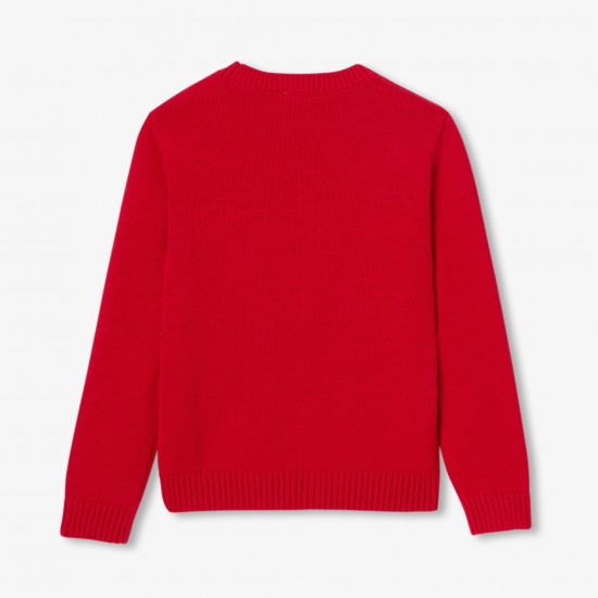 Boy argyle jacquard sweater