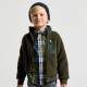 Boy bi-material cardigan