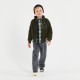 Boy bi-material cardigan